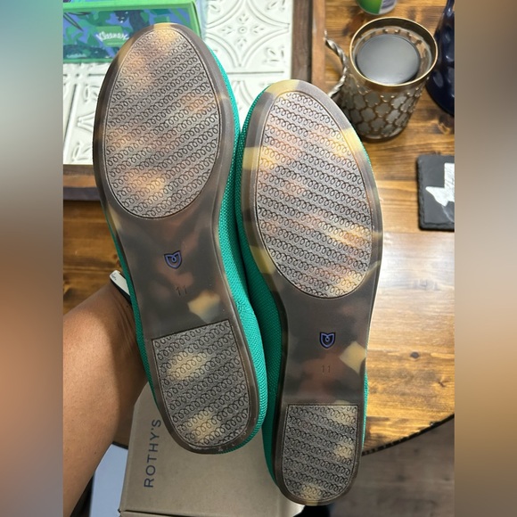 NIB Rothy’s Sz 11 Shamrock Green Flats - Picture 4 of 9